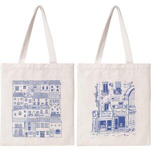Stylish Reusable Cotton Tote Bag - 15x13 Inches Perfect for Everyday Essentials
